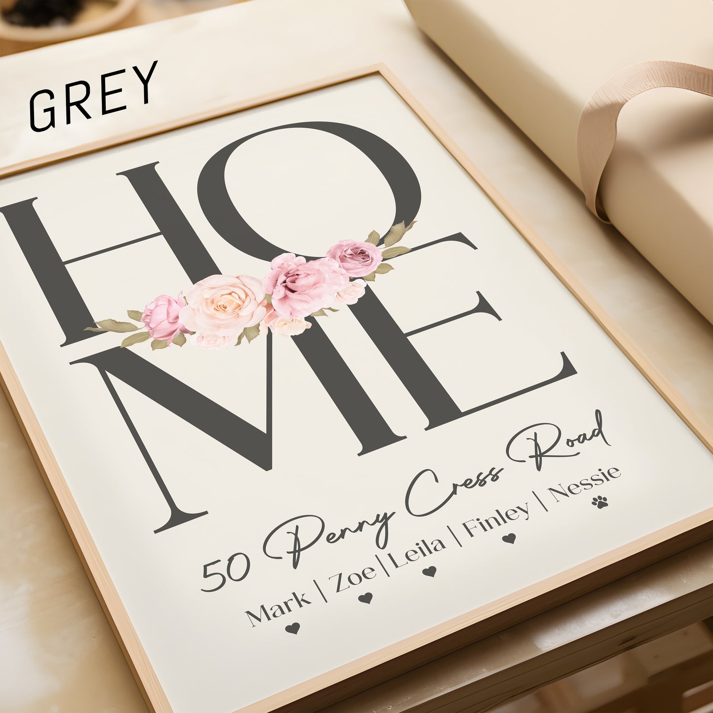 Personalised Family Home Print | More Colours