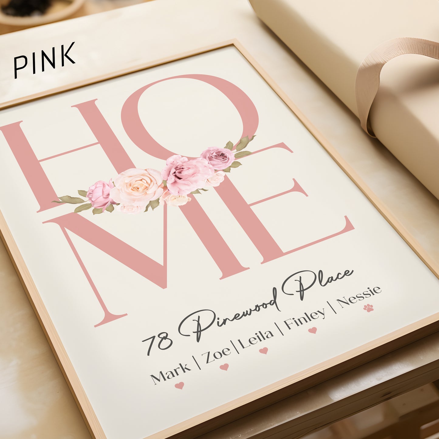 Personalised Family Home Print | More Colours