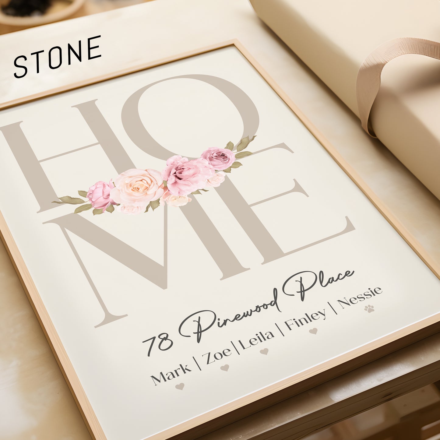 Personalised Family Home Print | More Colours