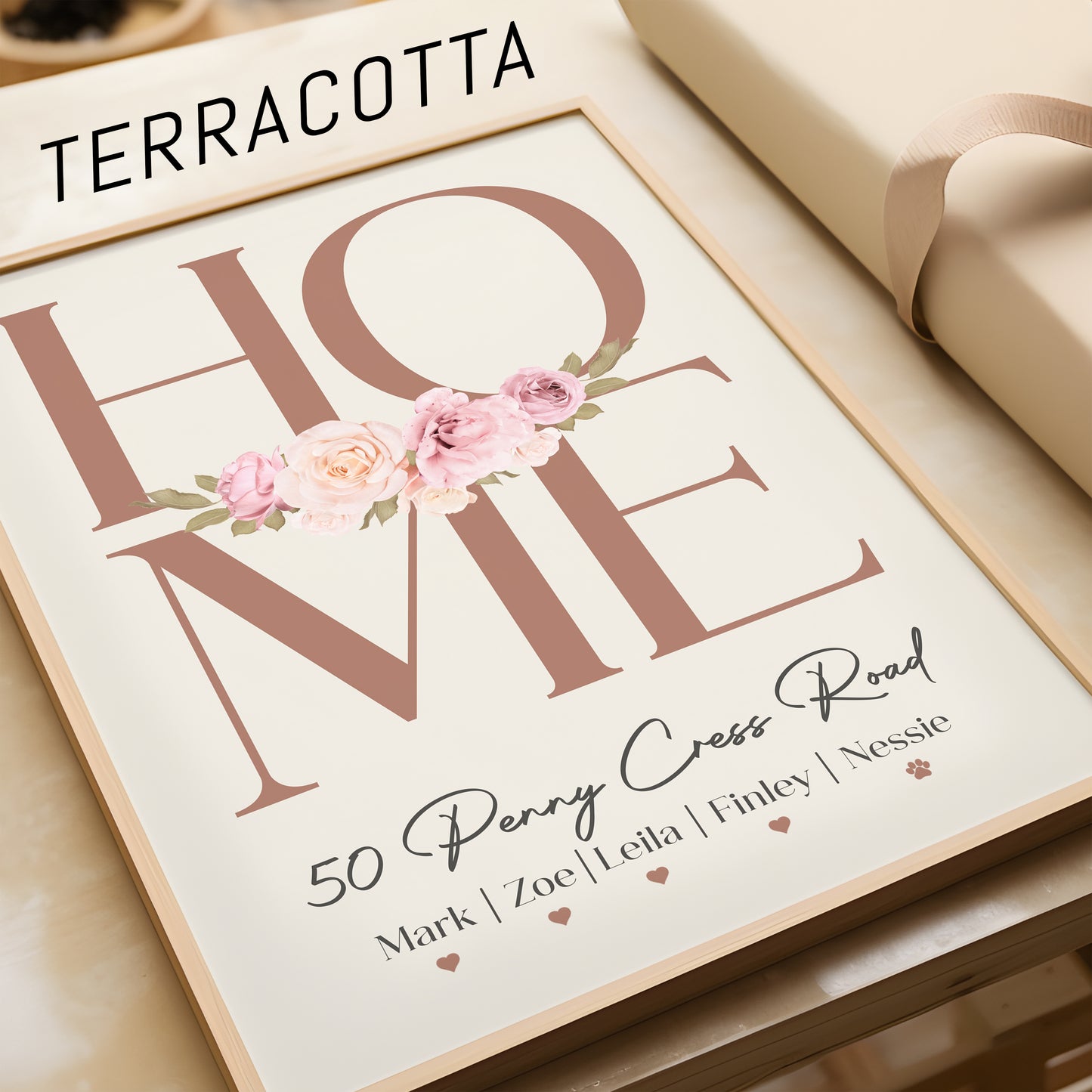Personalised Family Home Print | More Colours