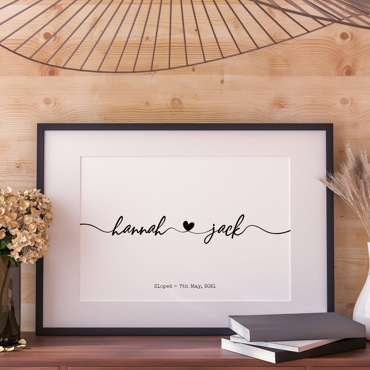 Personalised Couples Name Print