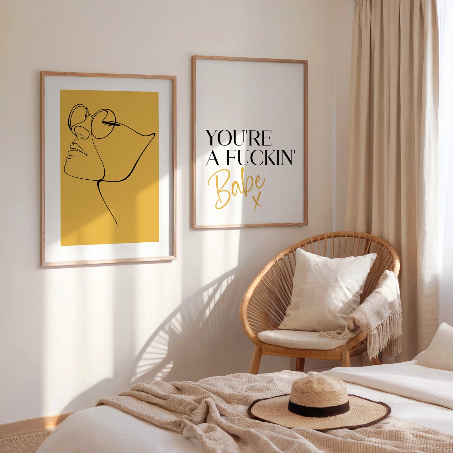 You're a Fuckin' Babe x | Bedroom Prints