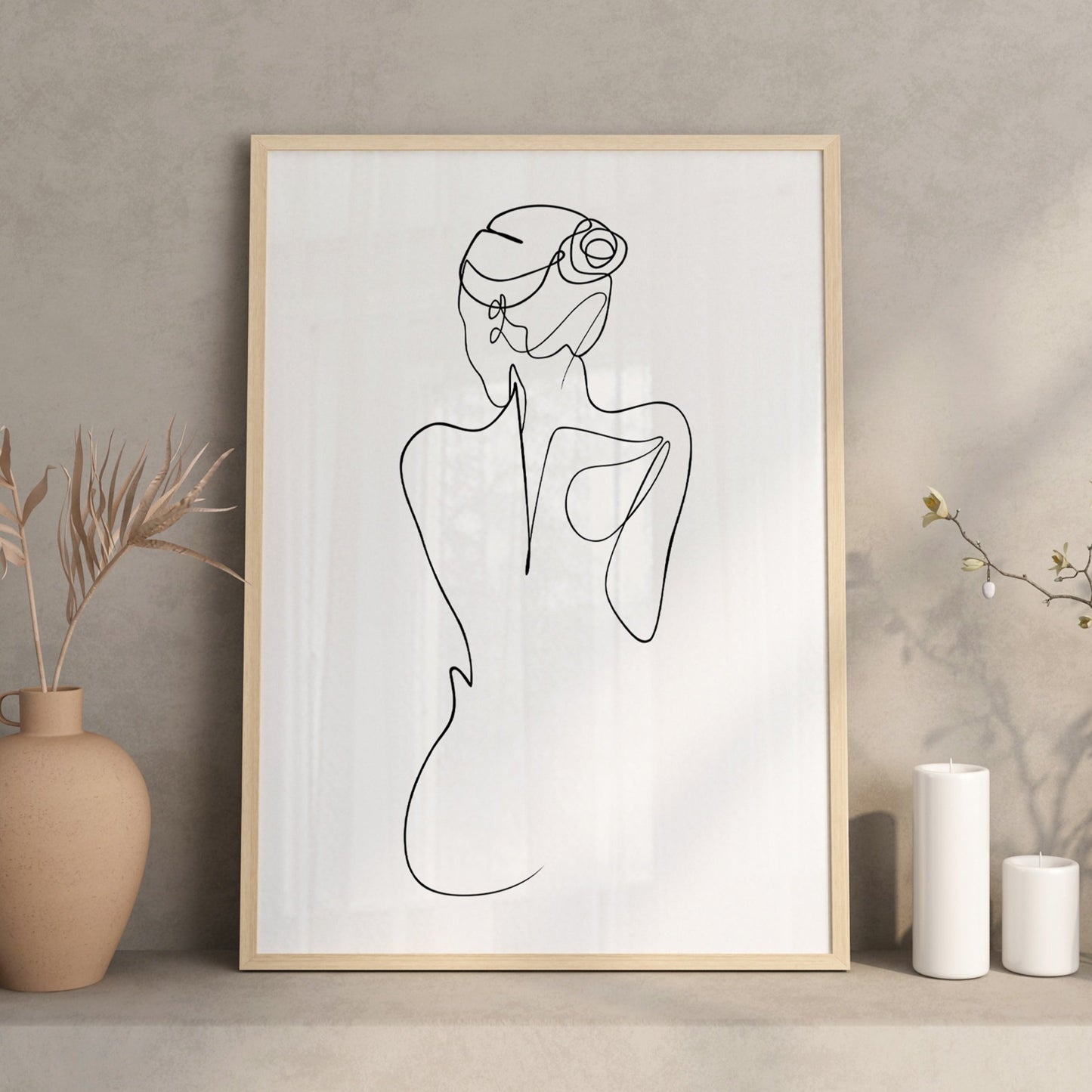 Female Line Art Drawing