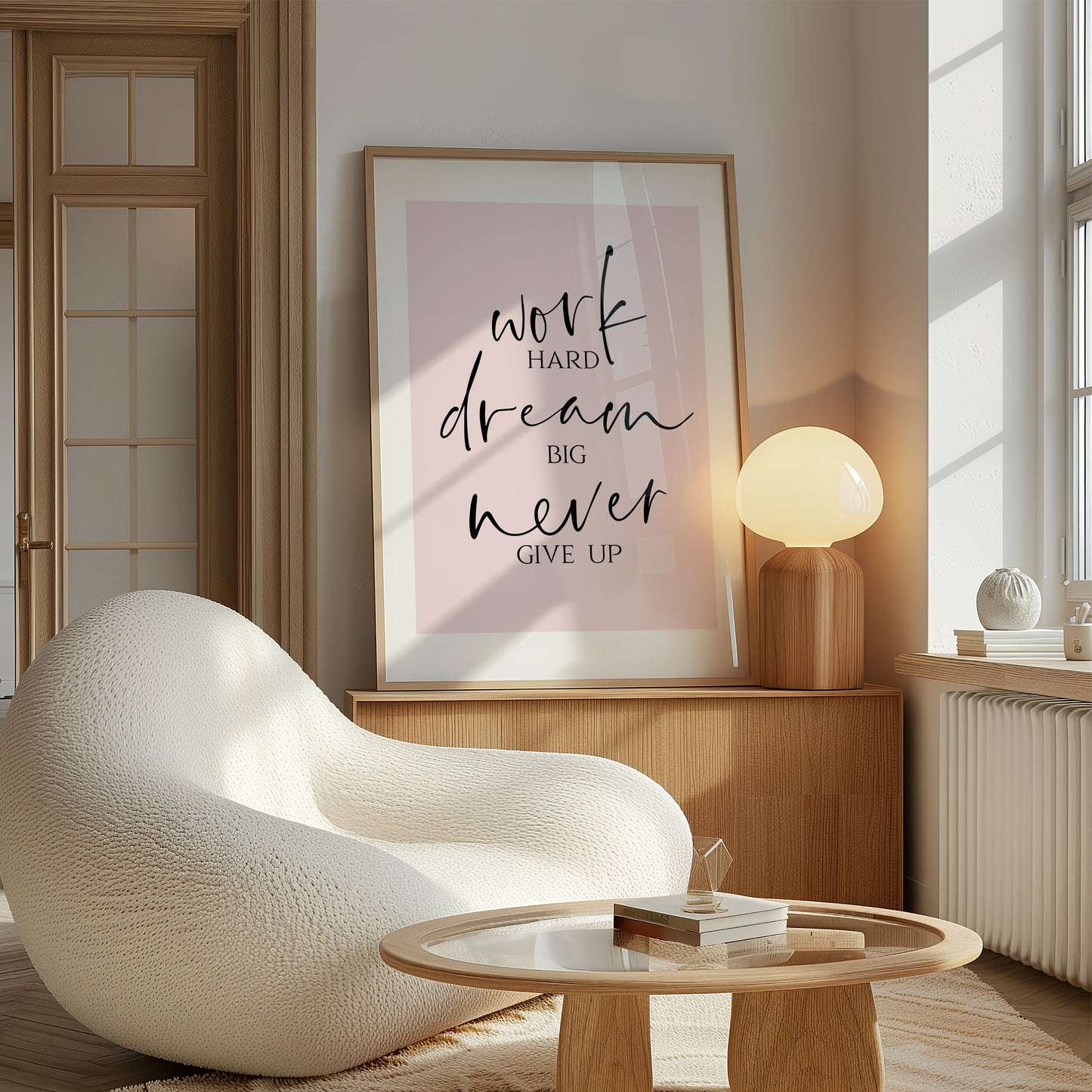 Work Hard Dream Big Never Give Up | Office Prints