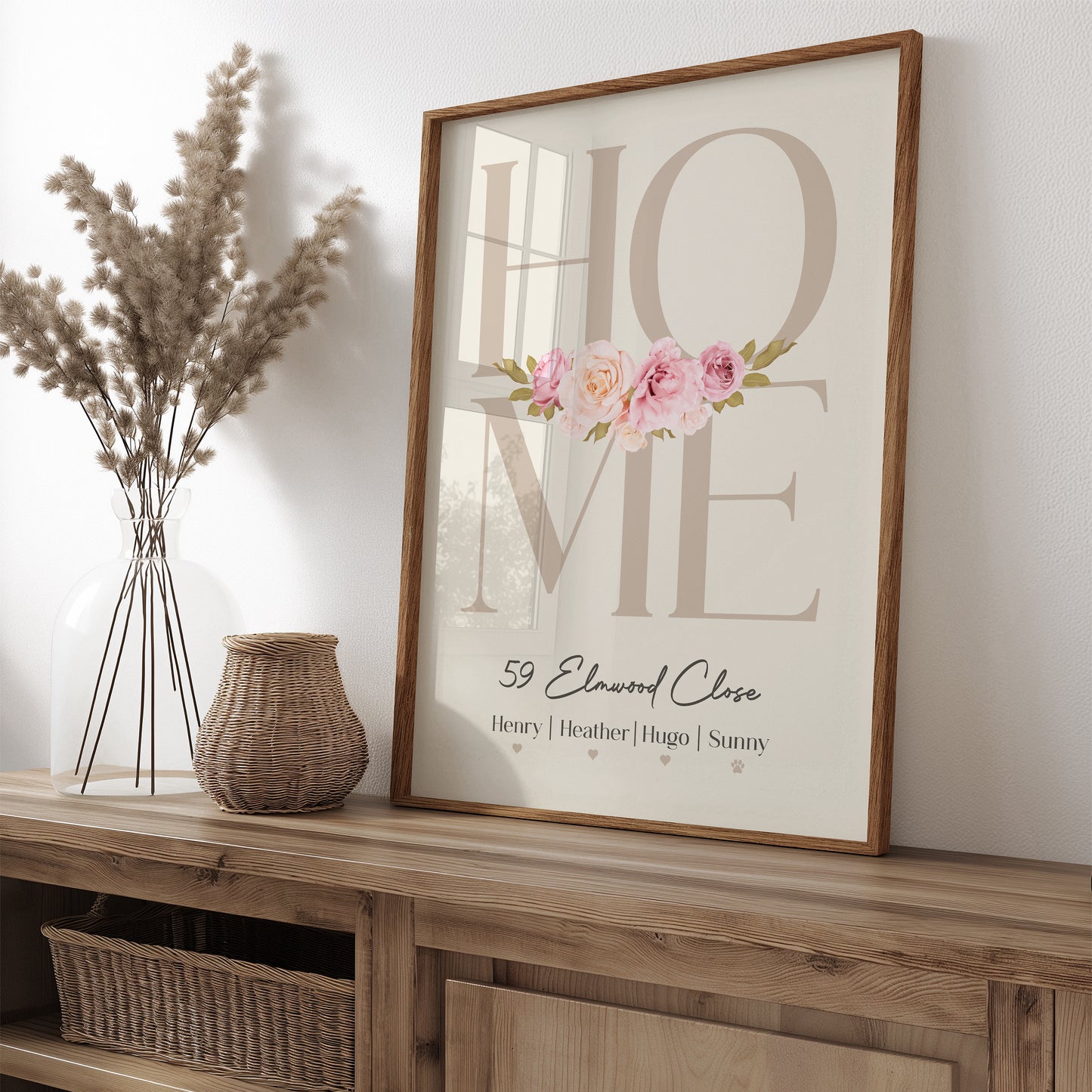 Personalised Family Home Print | More Colours