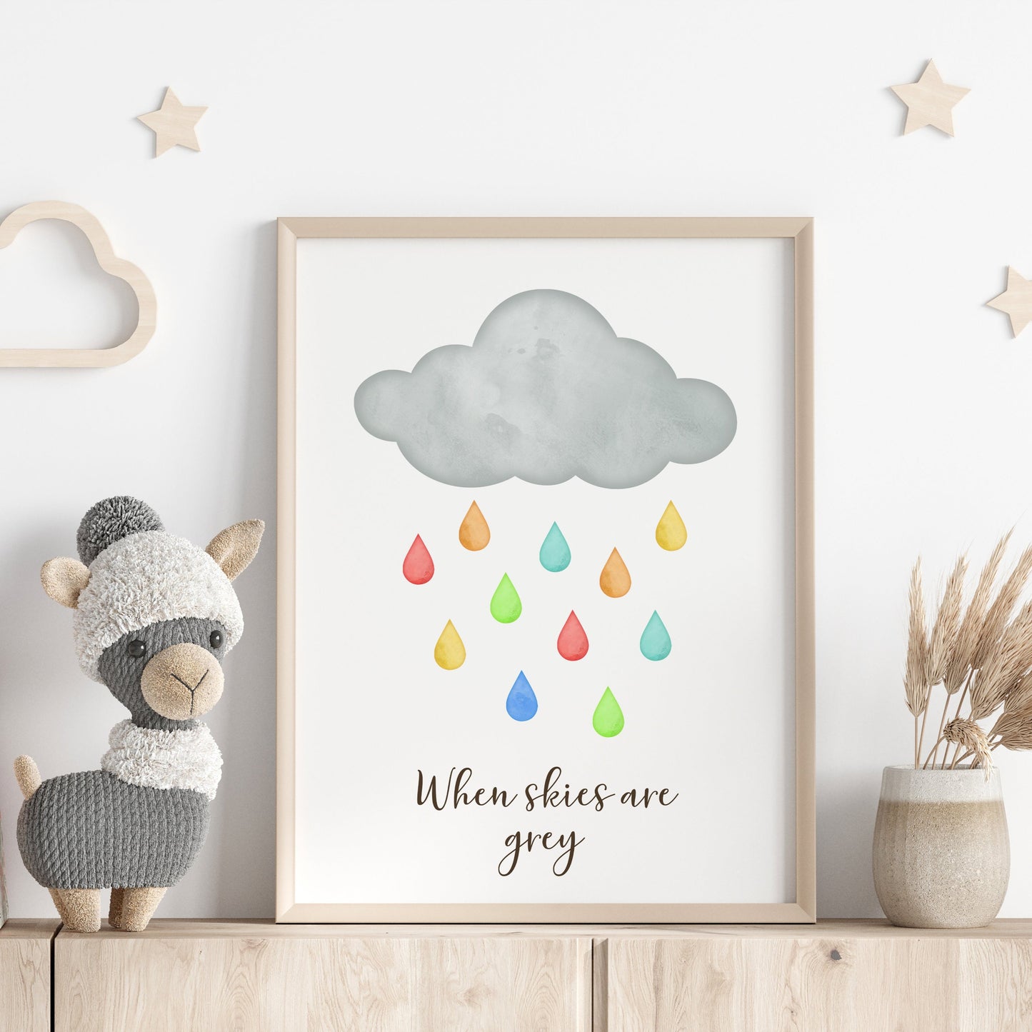 You Are My Sunshine, Nursery Poster Set of 3, Whimsical Nursery Prints, Gender Neutral Playroom