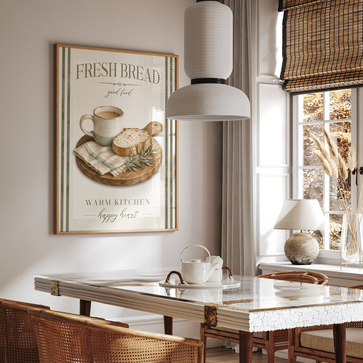 Fresh Bread - Warm Kitchen, Happy Heart