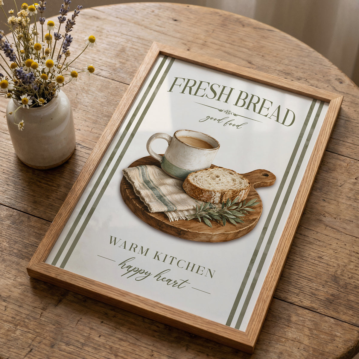 Fresh Bread - Warm Kitchen, Happy Heart