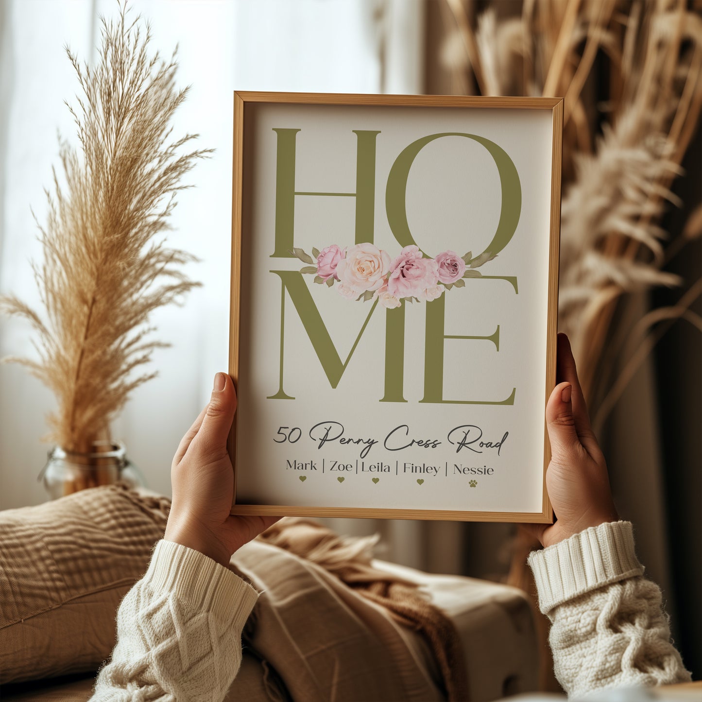 Personalised Family Home Print | More Colours