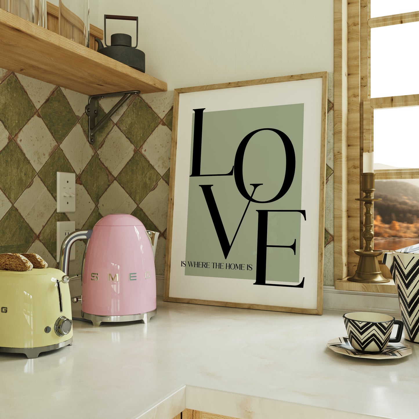LOVE is where the home is | Living Room Prints