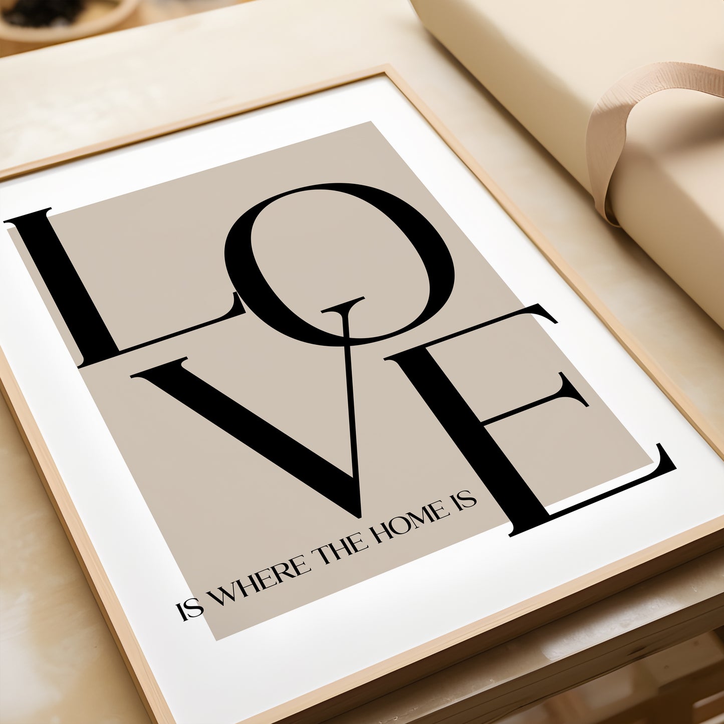 LOVE is where the home is | Living Room Prints