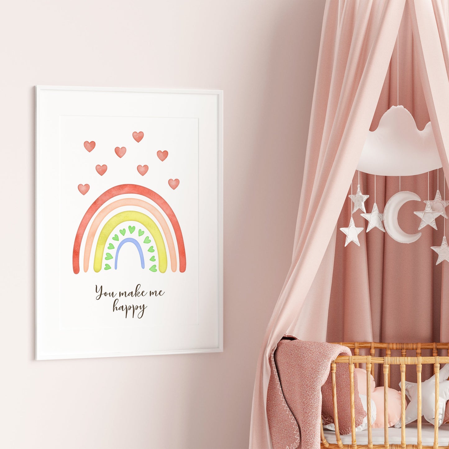 You Are My Sunshine, Nursery Poster Set of 3, Whimsical Nursery Prints, Gender Neutral Playroom