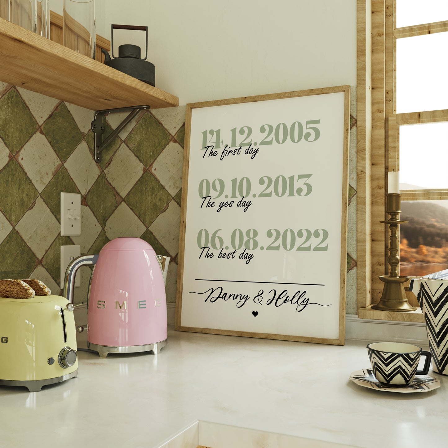 First Day, Yes Day, Best Day | Relationship Dates Print