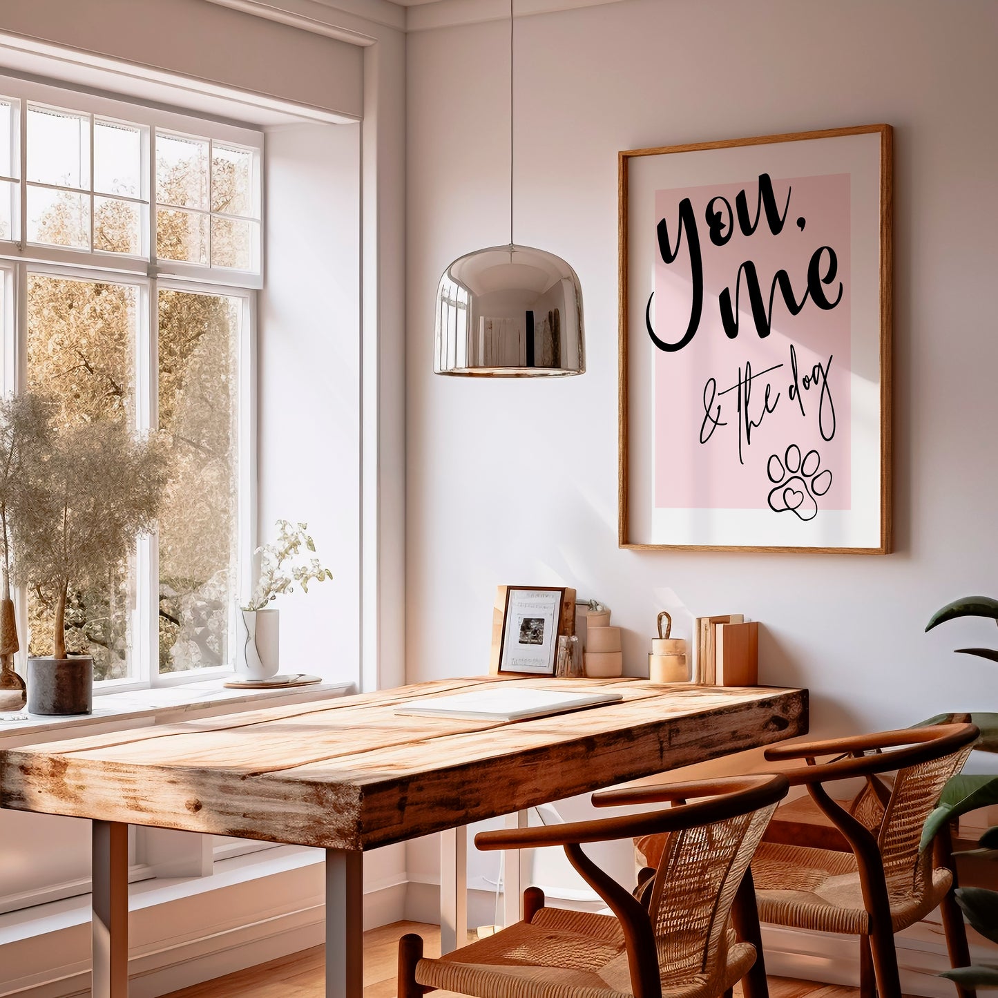 You, me & the dog | Pet Quote Prints