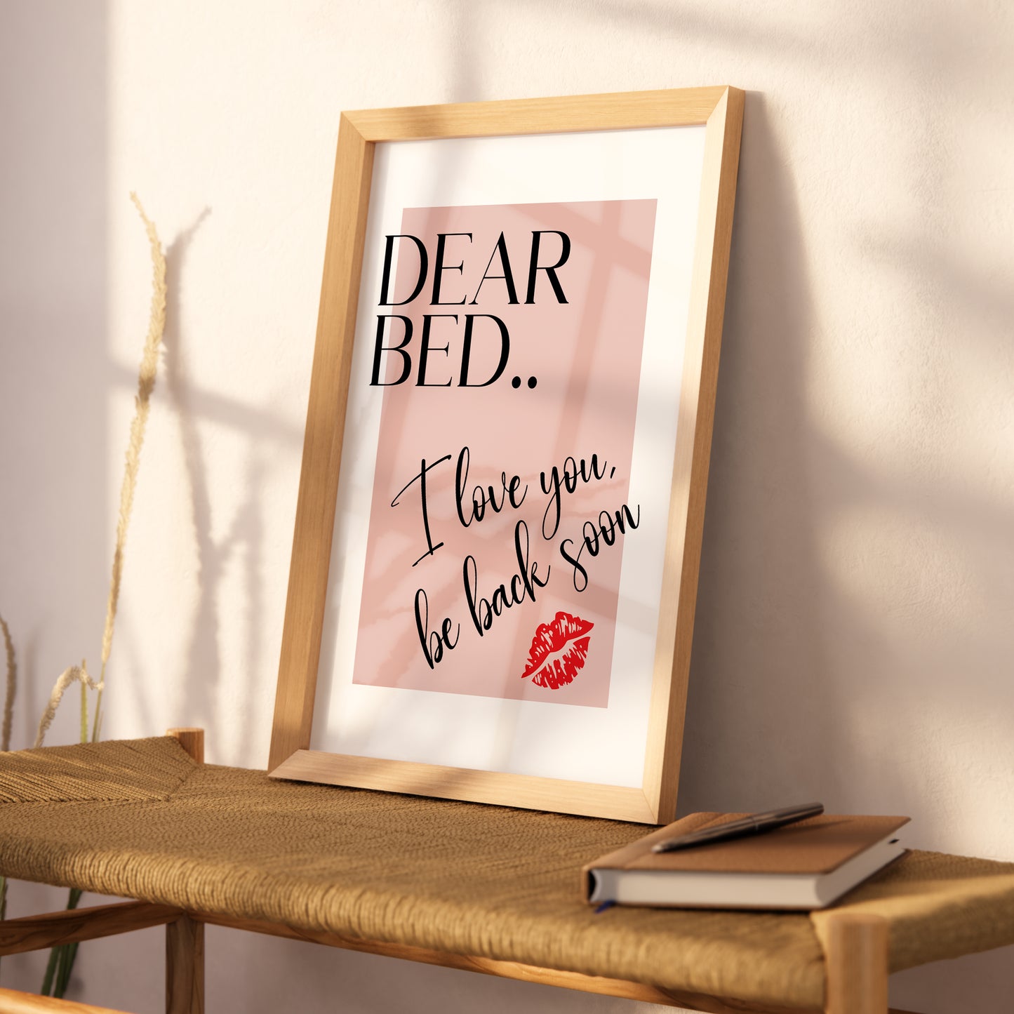Dear Bed, Be Back Soon | Bedroom Prints