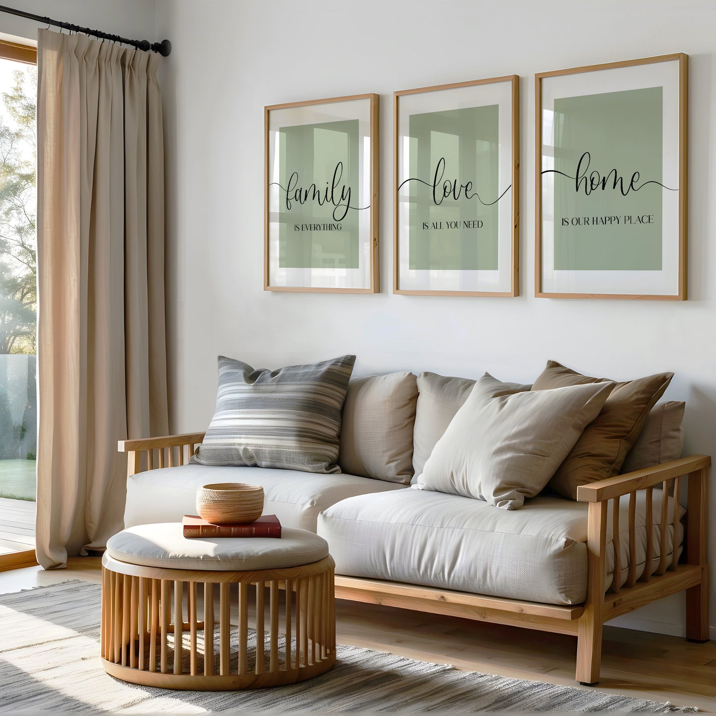 Family Love and Home Print Set of 3 | MORE COLOURS