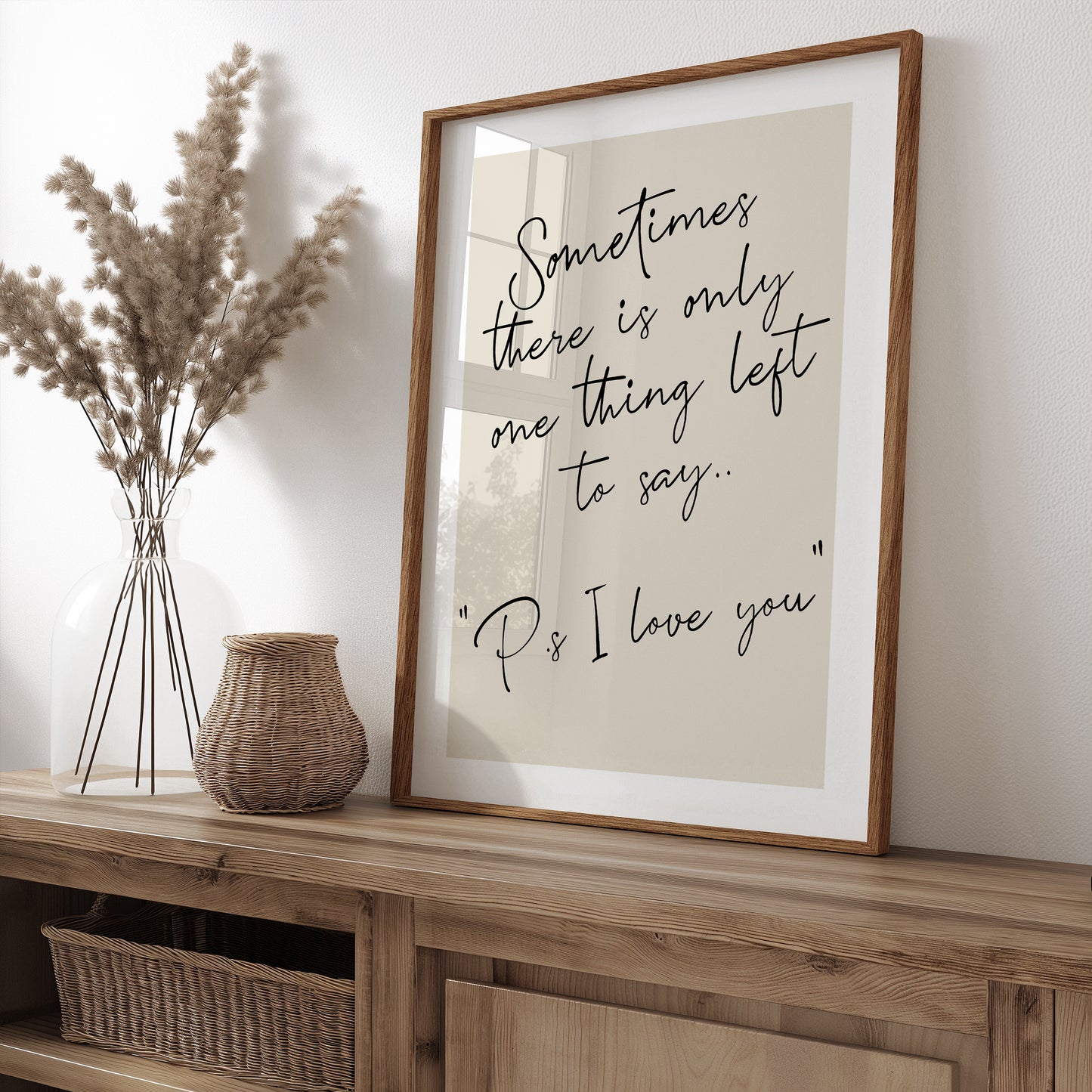 Ps I Love You | Romantic Quote Print