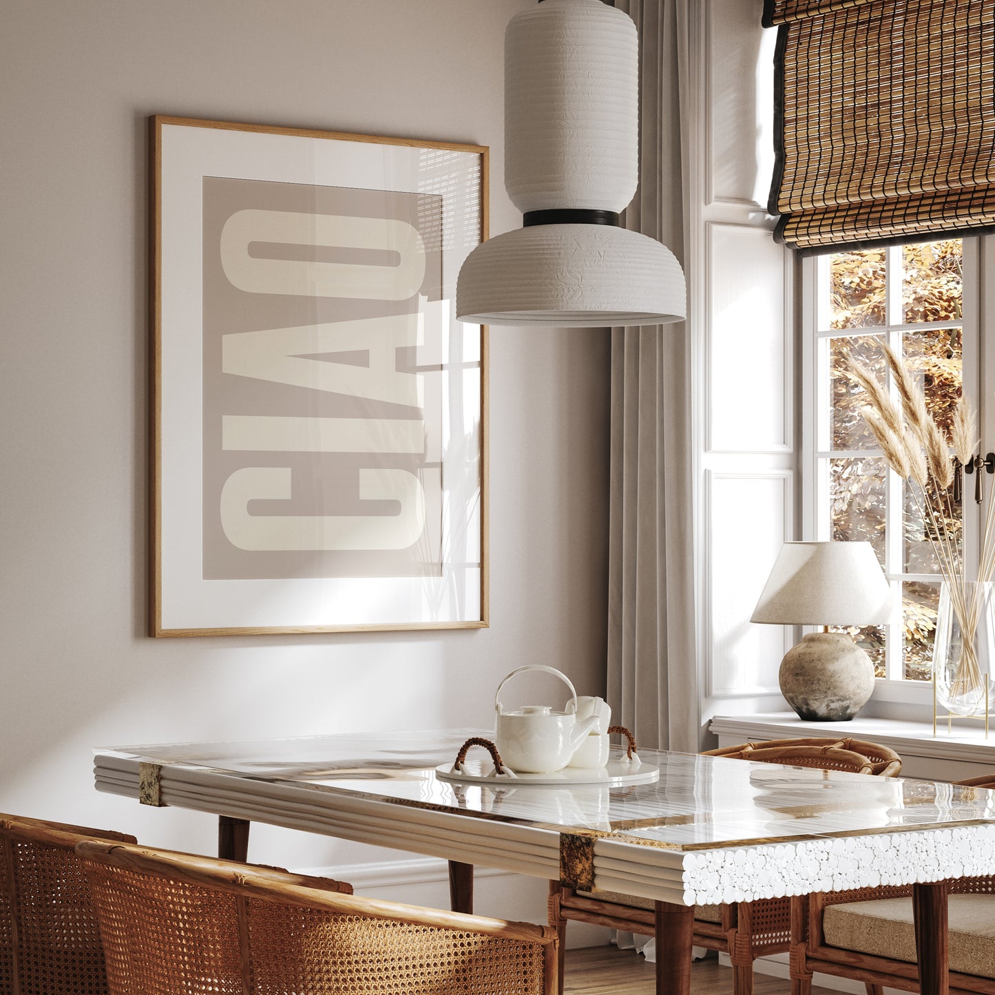 Ciao Beige Print