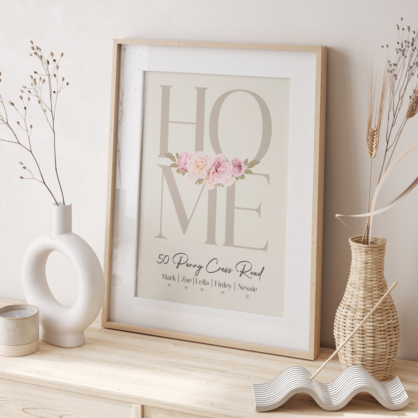 Personalised Family Home Print | More Colours