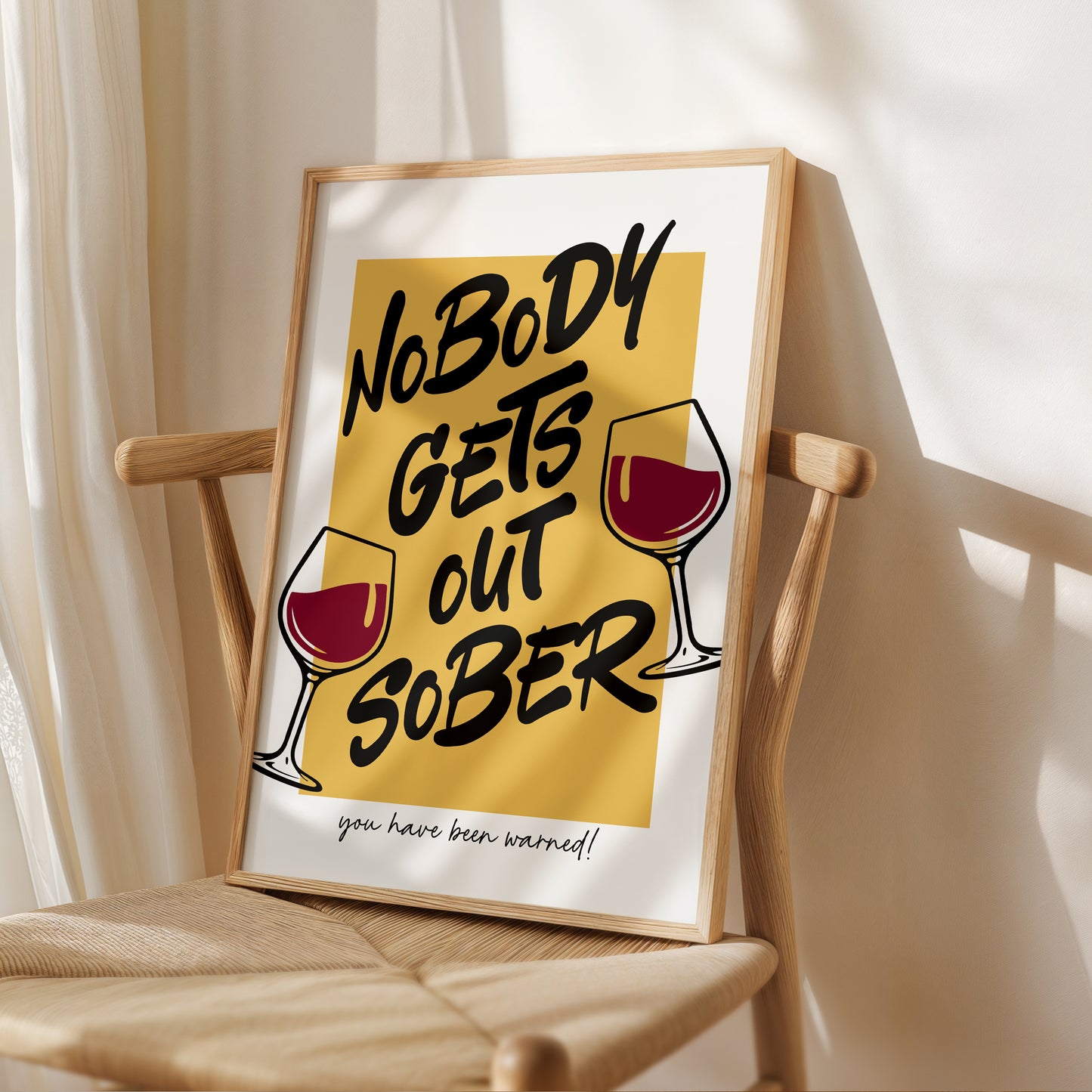 Nobody Gets Out Sober | Kitchen Prints
