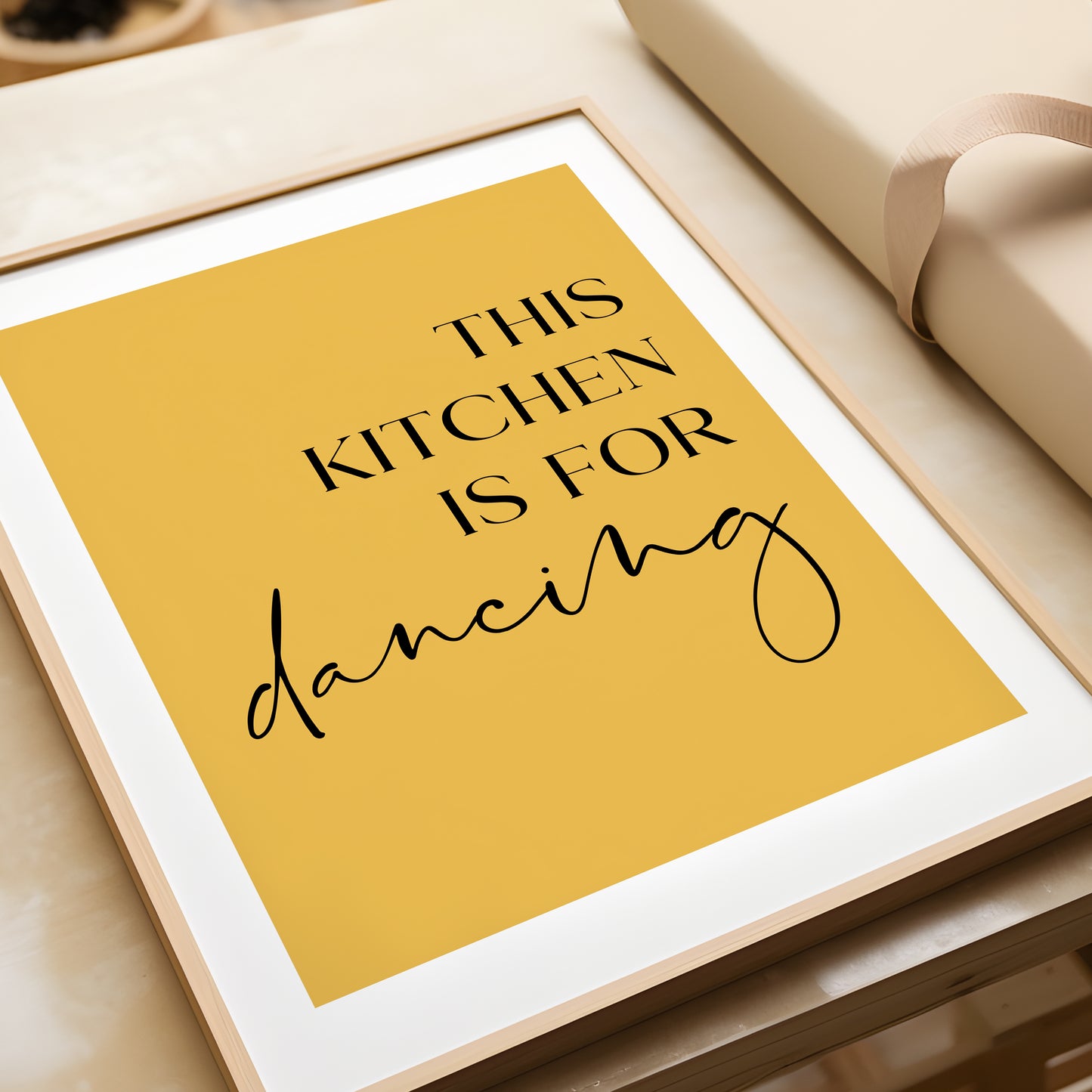 This Kitchen is for Dancing Wall Art Print, Dining Room Print, MORE COLOURS
