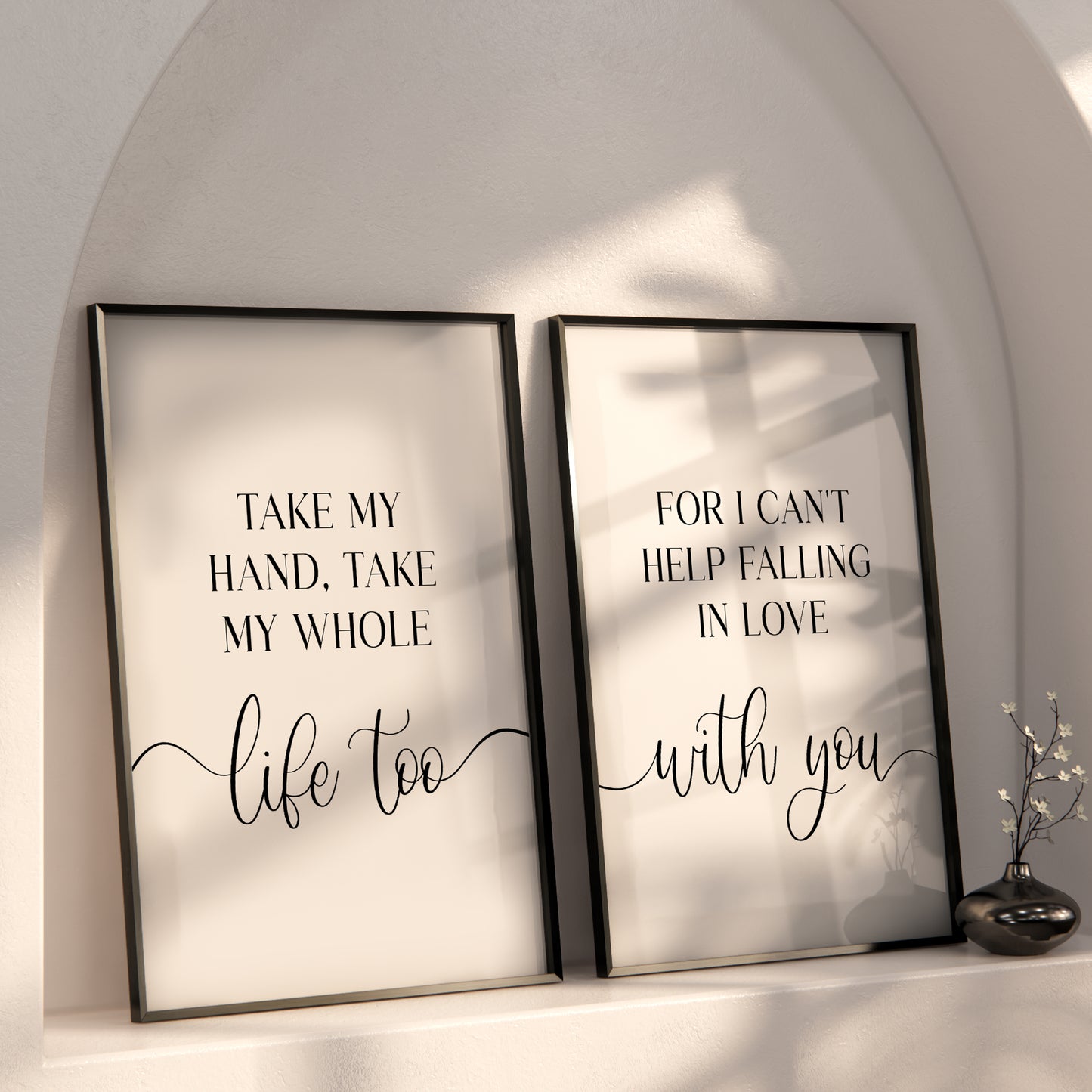 Take My Hand Take My Whole Life Too | Set of 2