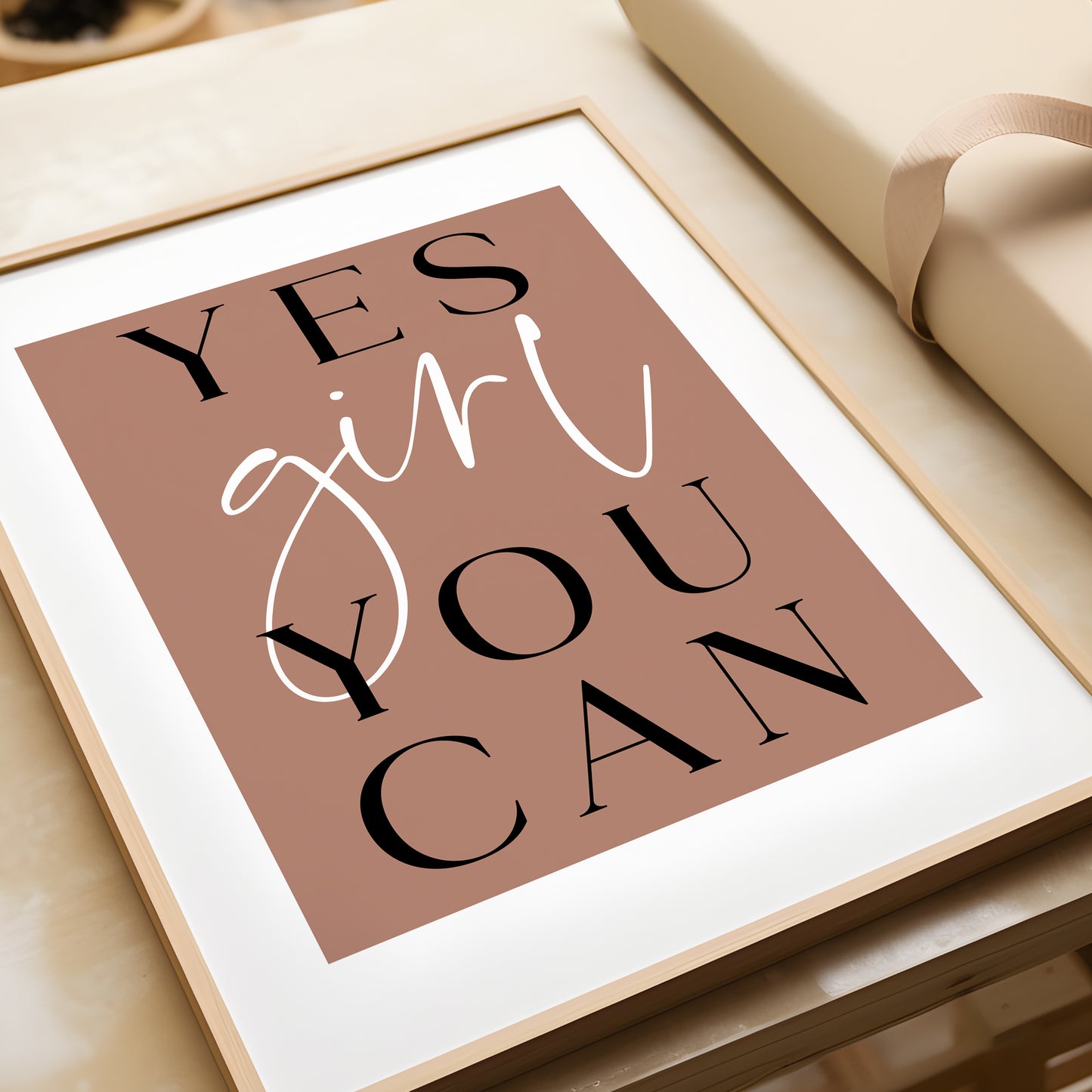 Yes Girl You Can | Bedroom Prints