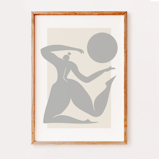 Henri Matisse Abstract Woman | Neutral Wall Art Print