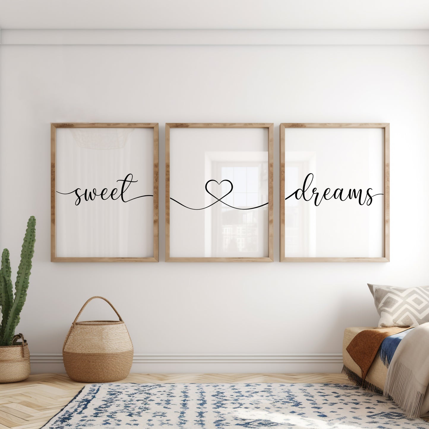 Sweet Dreams, Set of 3 | Bedroom Prints