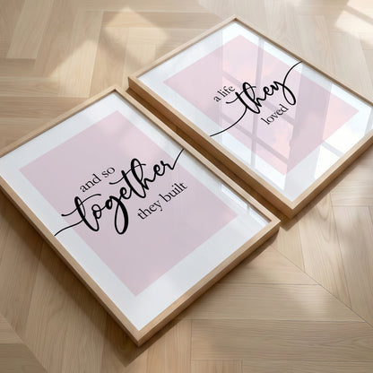 And So Together They Built a Life They Loved | Set of 2