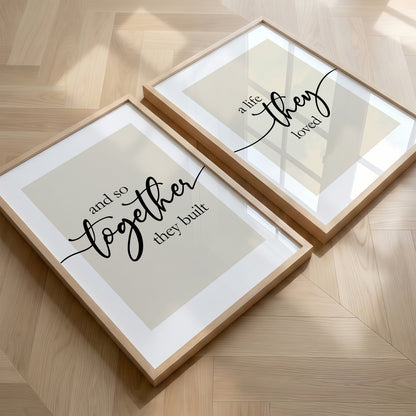 And So Together They Built a Life They Loved | Set of 2