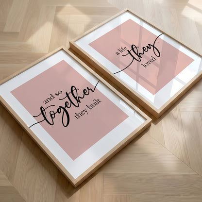 And So Together They Built a Life They Loved | Set of 2
