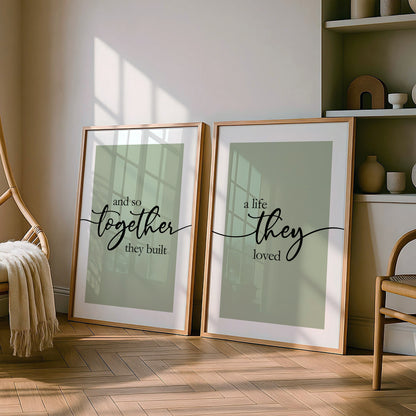 And So Together They Built a Life They Loved | Set of 2