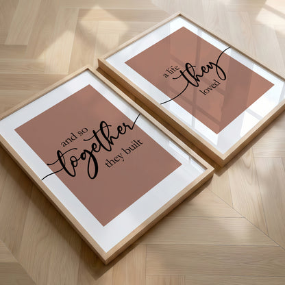 And So Together They Built a Life They Loved | Set of 2