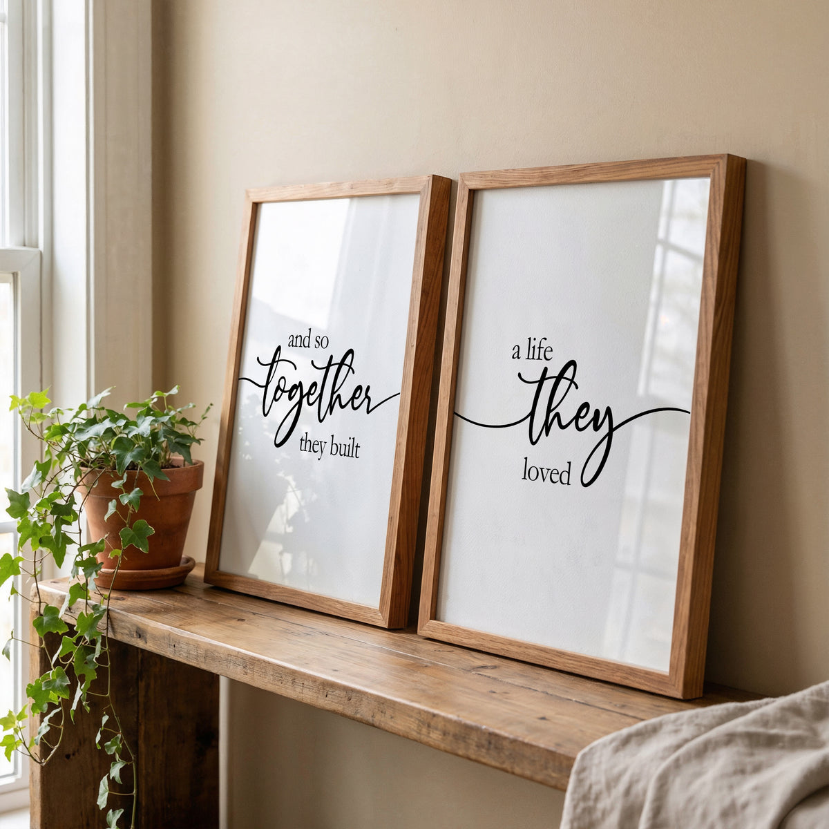 And So Together They Built a Life They Loved | Set of 2