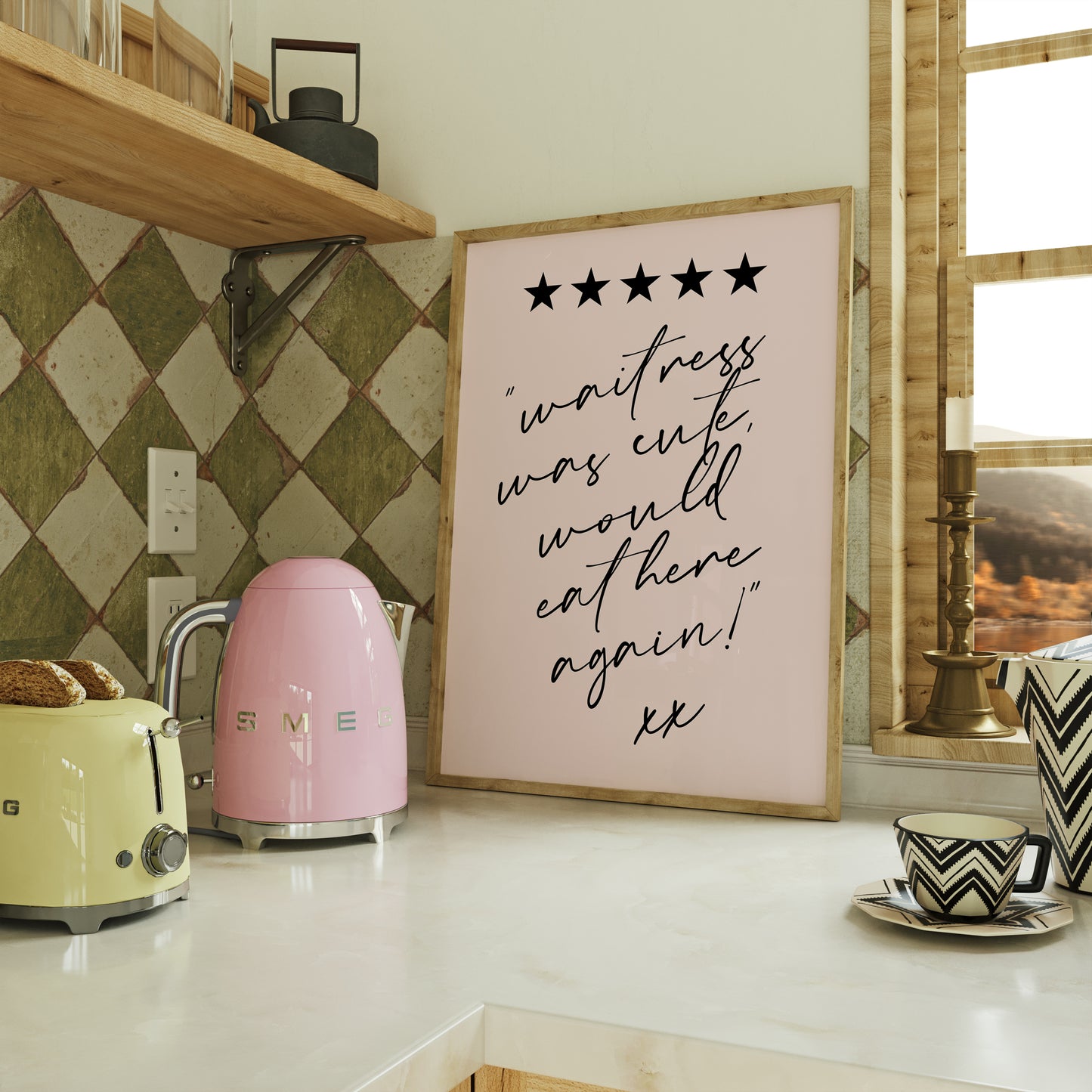 Waitress Was Cute | Kitchen Print