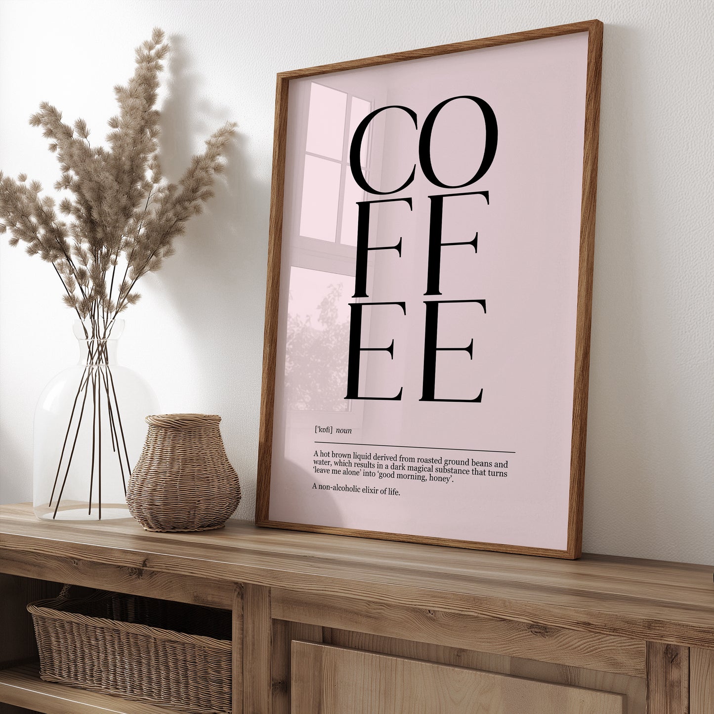 Coffee Definition Typography Print | MORE COLOURS