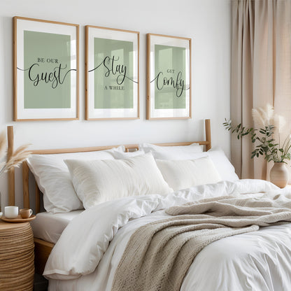 Be Our Guest, Stay a While, Get Comfy | Set of 3