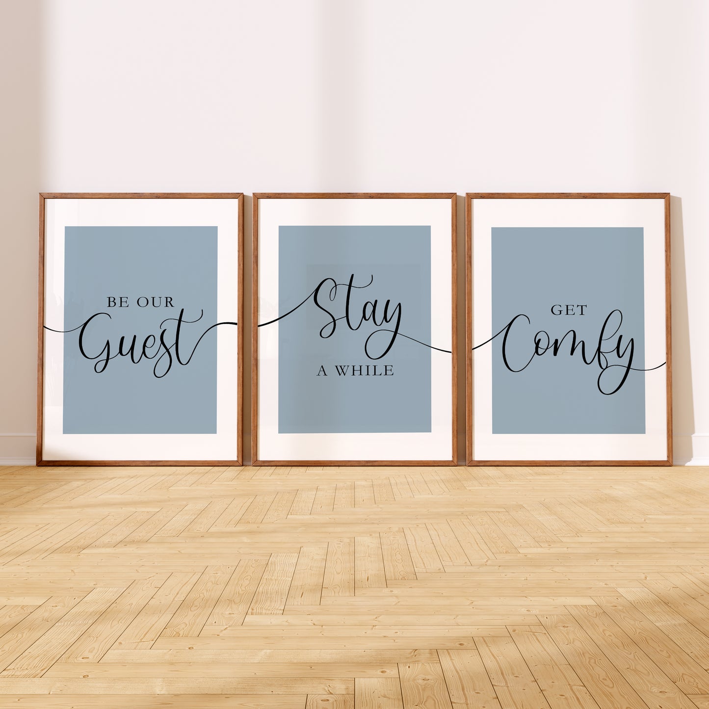 Be Our Guest, Stay a While, Get Comfy | Set of 3