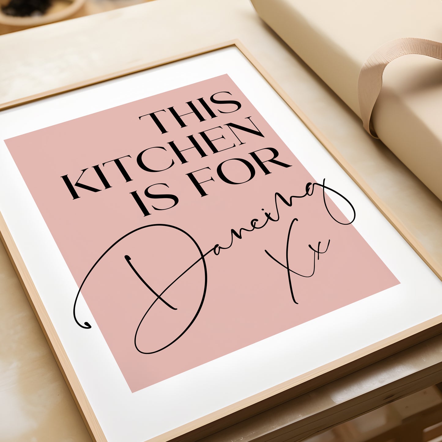 This Kitchen is for Dancing Kitchen Poster, Dining Room Print, MORE COLOURS