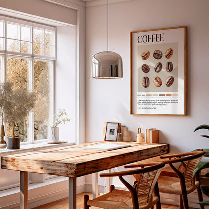 Coffee Bean Definition Print