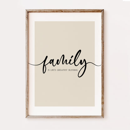 Family is Life's Greatest Blessing