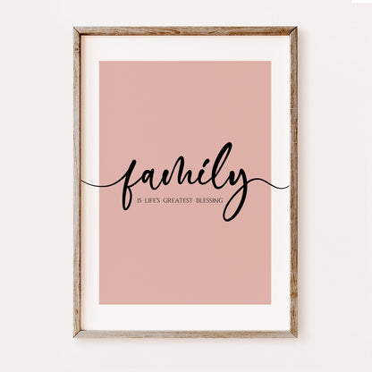Family is Life's Greatest Blessing