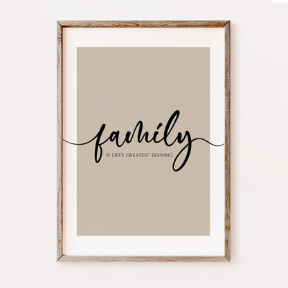 Family is Life's Greatest Blessing