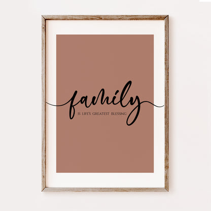 Family is Life's Greatest Blessing