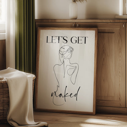 Let's Get Naked, Female Line Art