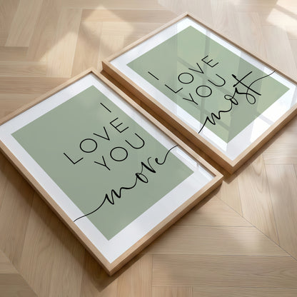 I Love You More, I Love You Most | Set of 2