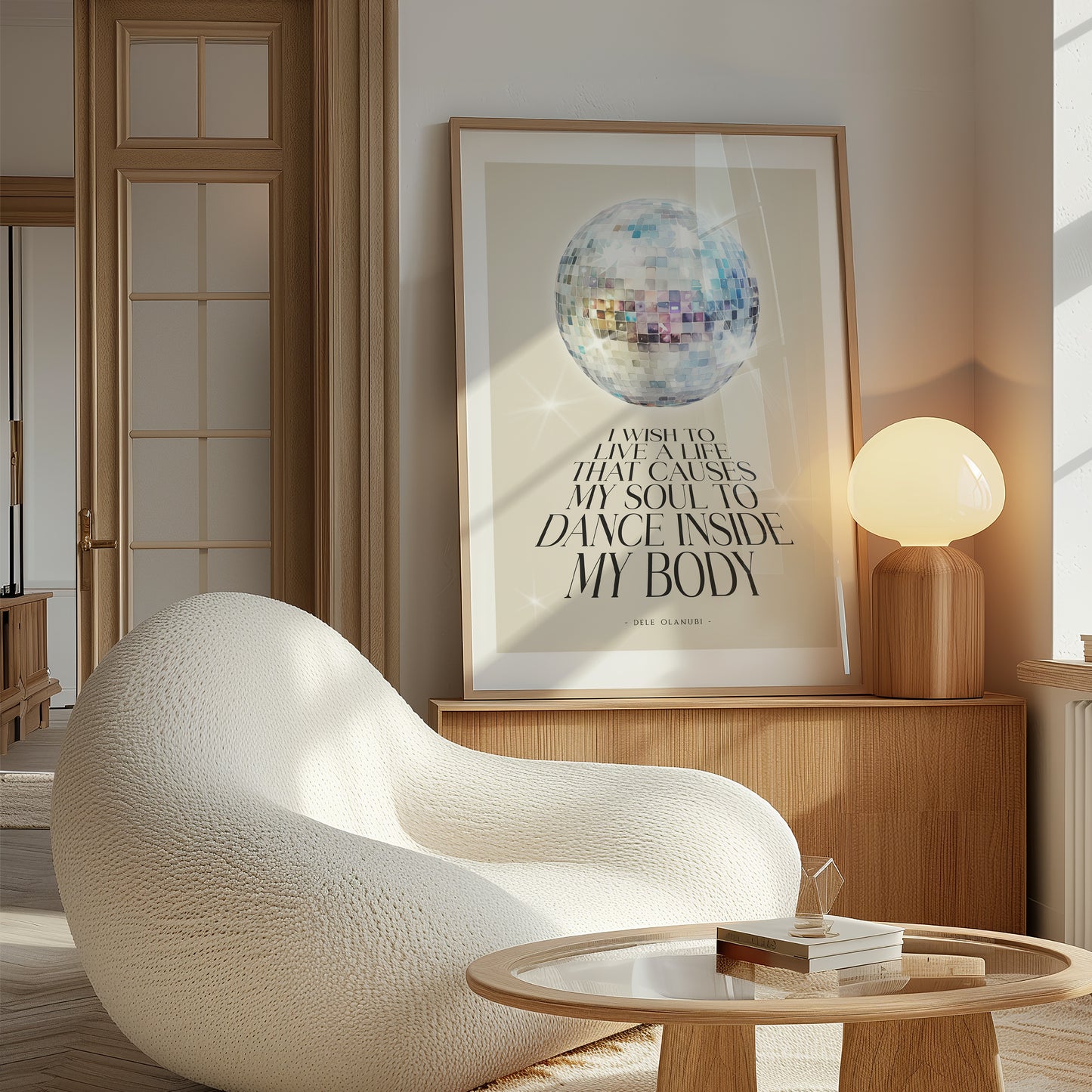 I Wish to Live a Life That Causes My Soul to Dance Inside My Body | Dancing Quote Print
