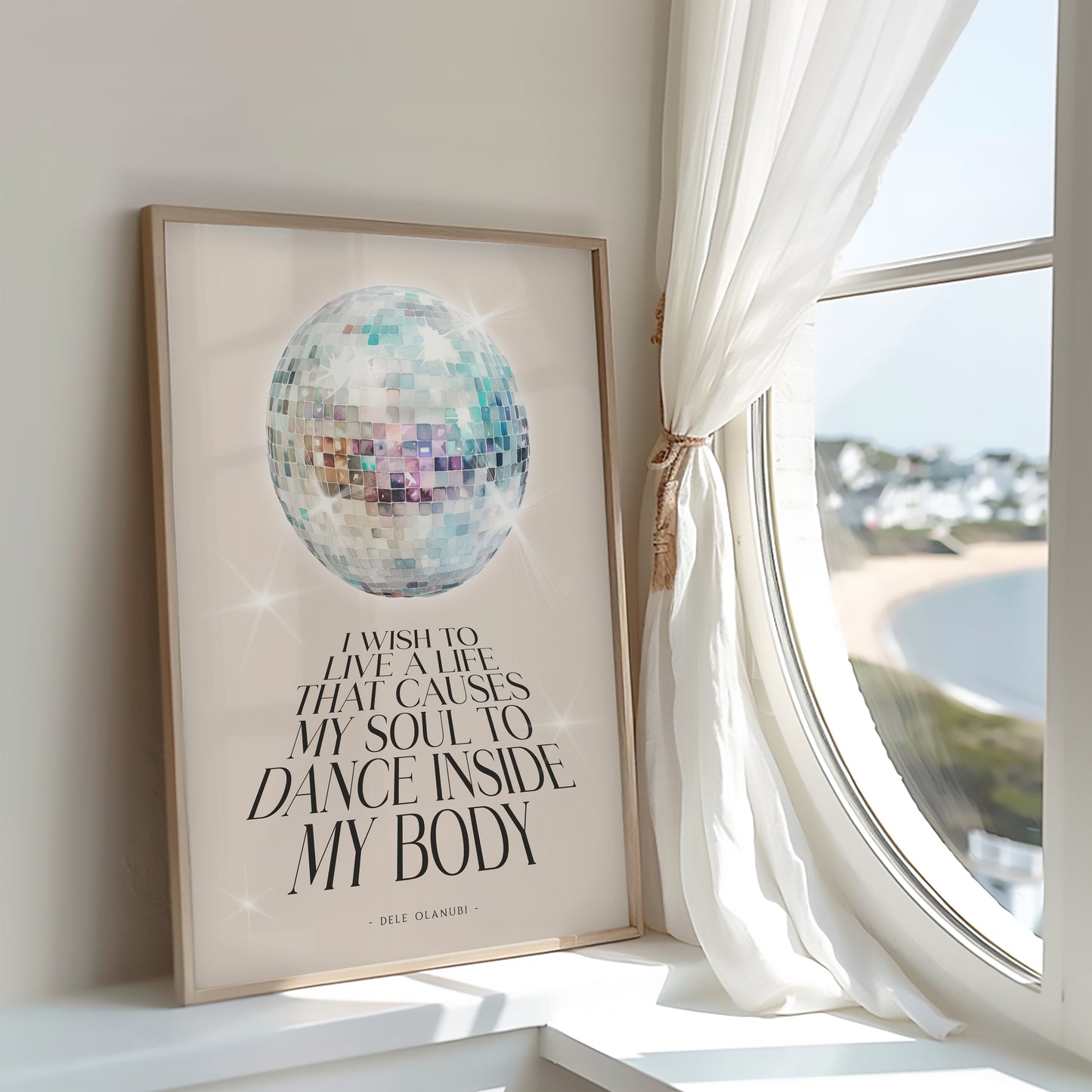 I Wish to Live a Life That Causes My Soul to Dance Inside My Body | Dancing Quote Print