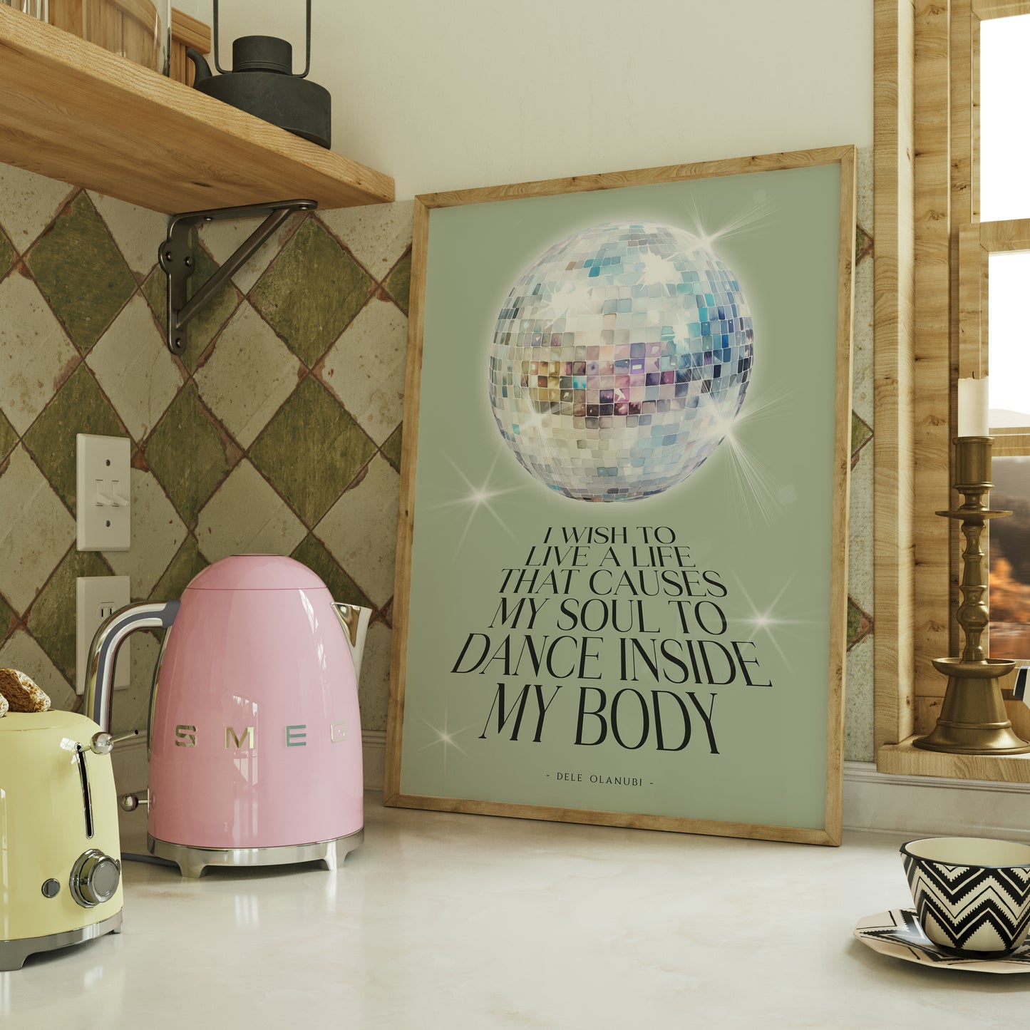 I Wish to Live a Life That Causes My Soul to Dance Inside My Body | Dancing Quote Print